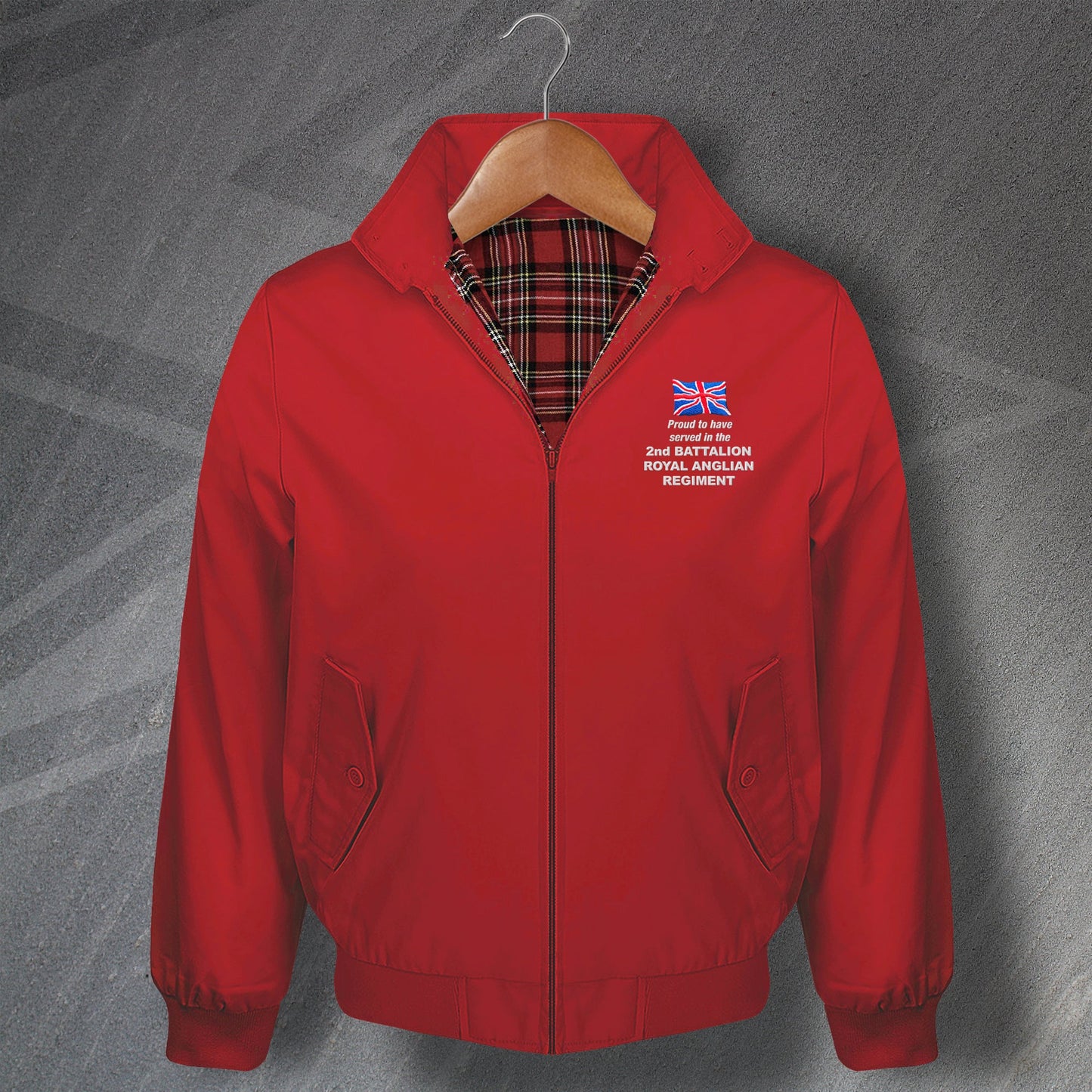 The 2nd Battalion Royal Anglian Regiment Harrington Jacket