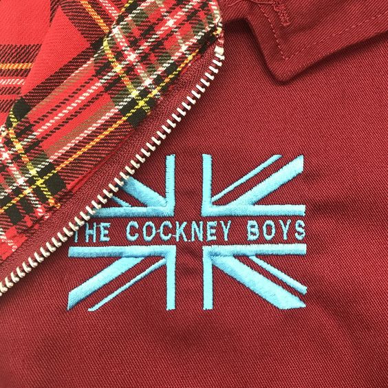 The Cockney Boys Union Jack Embroidered Classic Harrington Jacket