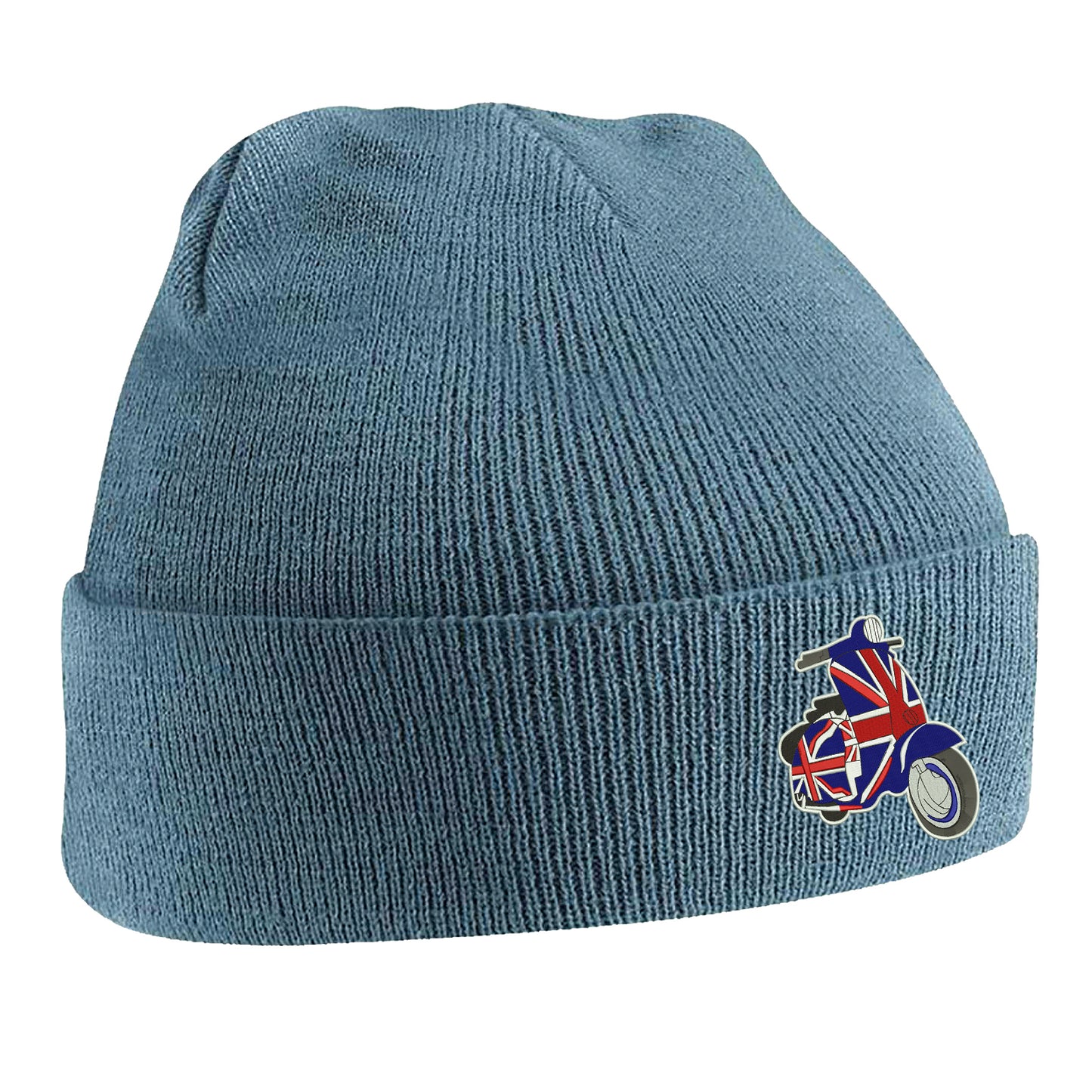 MOD Union Jack Scooter Embroidered Beanie Hat