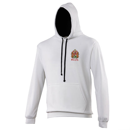 Retro Bristol City 1950s Embroidered Contrast Hoodie