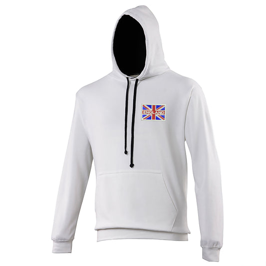 England Coloured Union Jack Hoodie