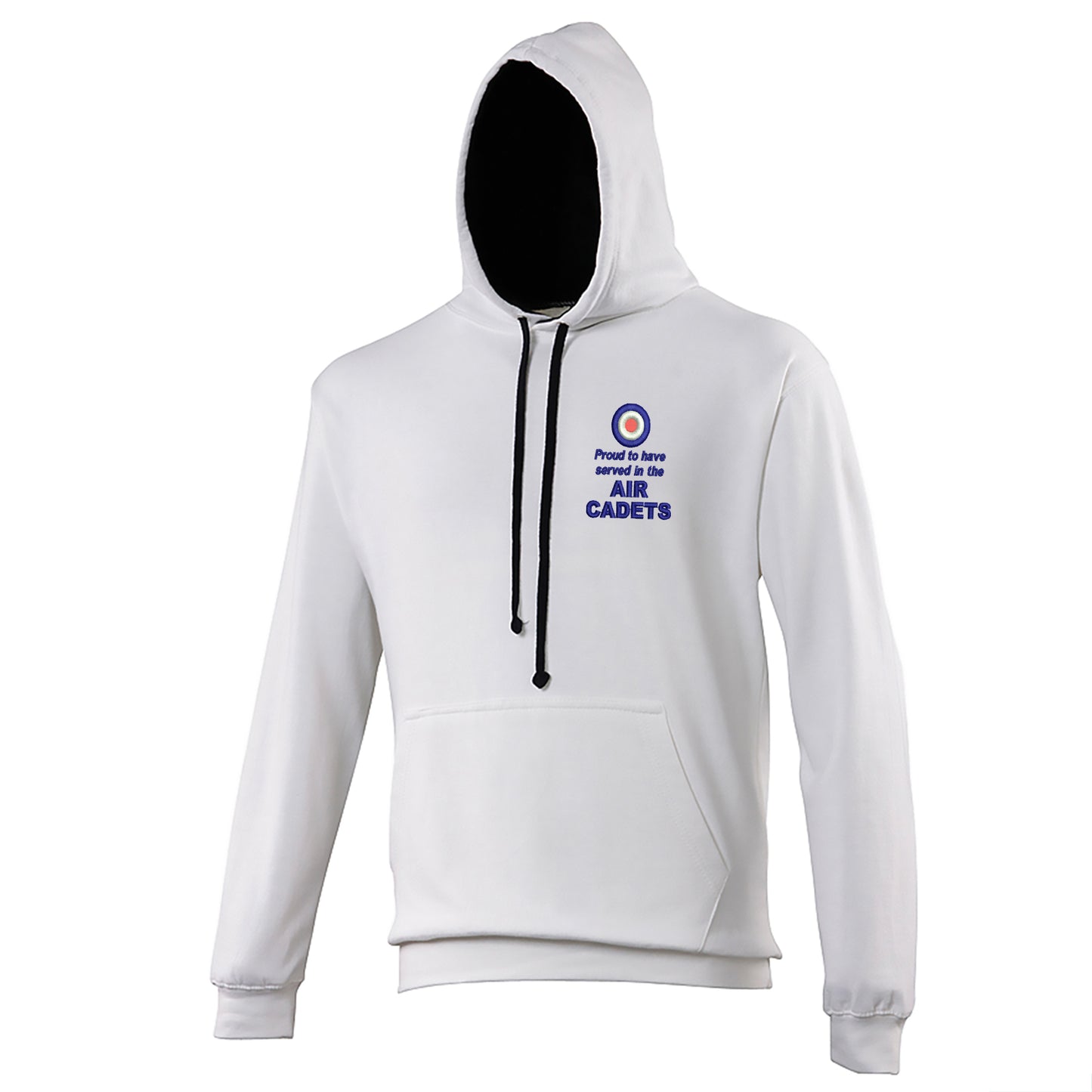 Proud to Have Served in The Air Cadets Embroidered Contrast Hoodie