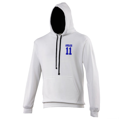 Amokachi 11 Embroidered Contrast Hoodie