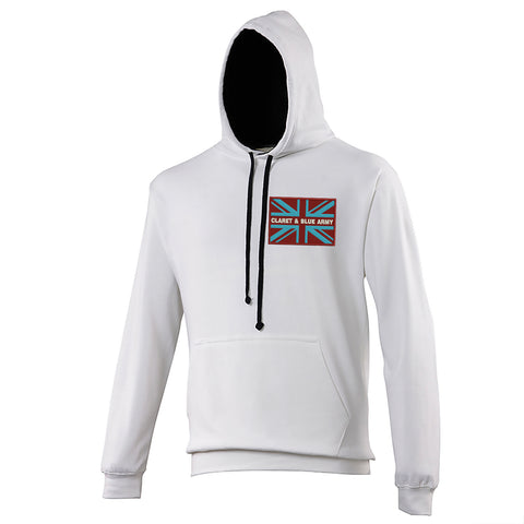 Claret & Blue Army Coloured Union Jack Hoodie