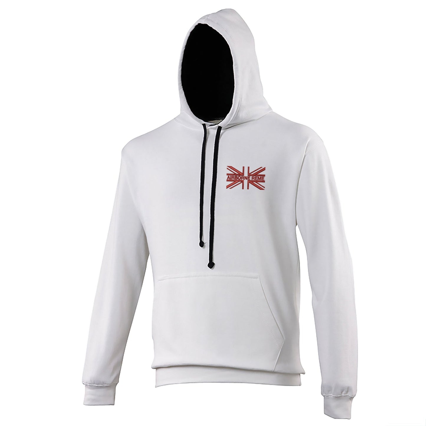 Airborne REME Union Jack Embroidered Contrast Hoodie