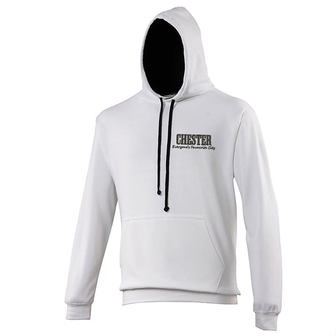 Chester Everyone's Favourite City Embroidered Contrast Hoodie