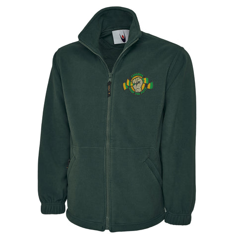 Canaries Keep The Faith Embroidered Premium Fleece Jacket