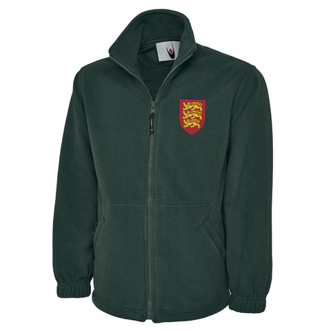 Coat of Arms of England Embroidered Premium Fleece Jacket