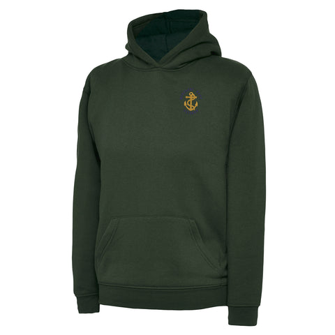 Royal Navy Veteran Anchor Embroidered Children's Hoodie