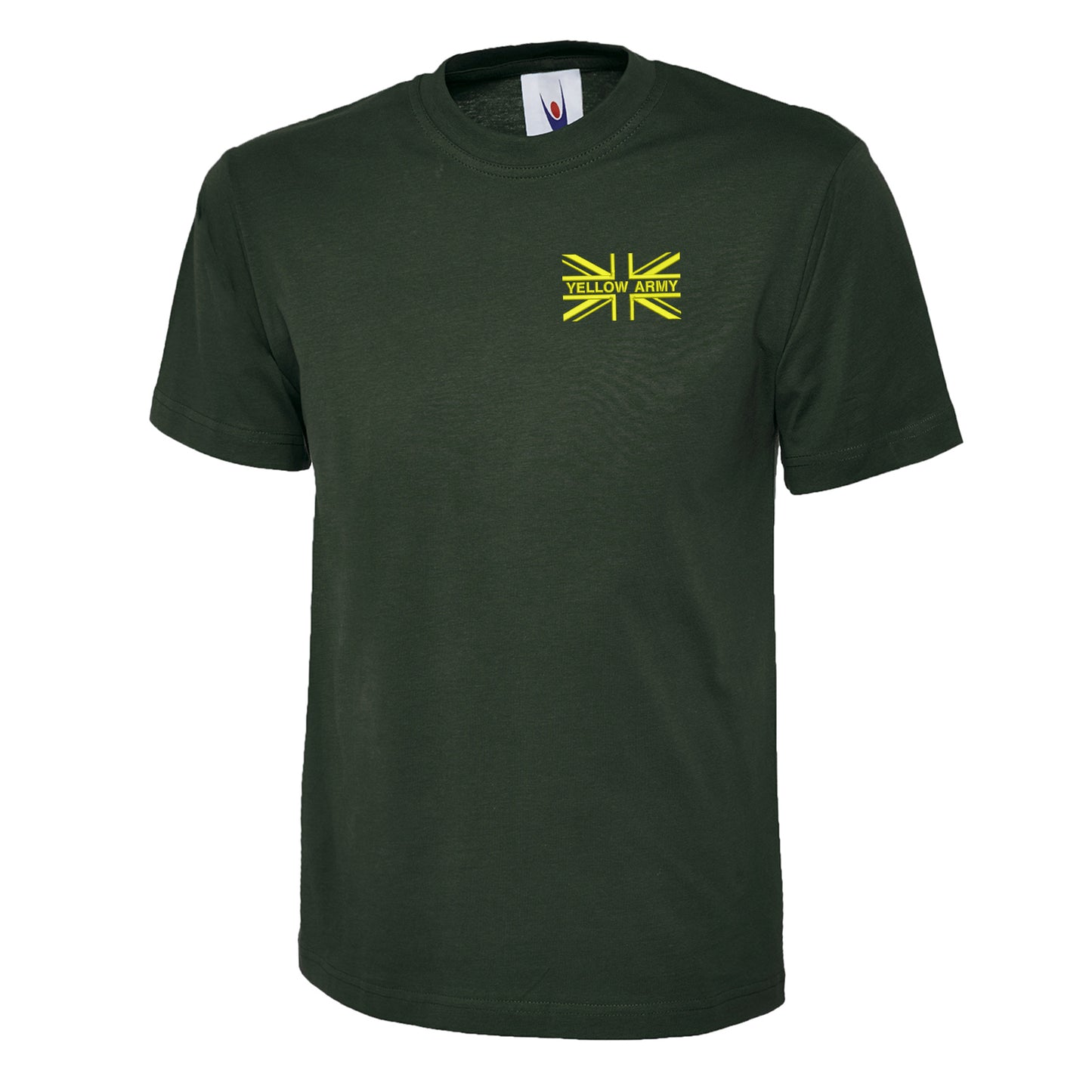 Yellow Army Union Jack Embroidered Children's T-Shirt