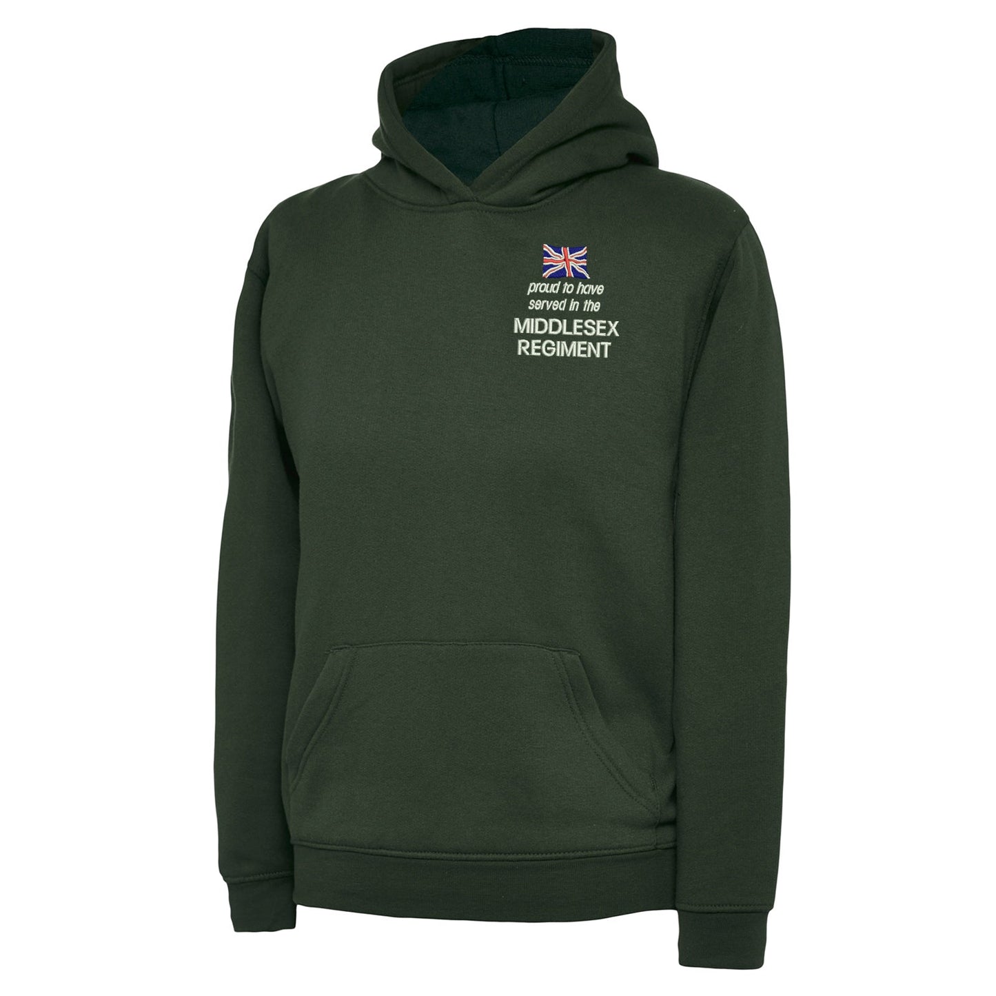 Proud to Have Served in The Middlesex Regiment Embroidered Children's Hoodie