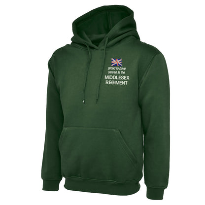 Proud to Have Served in The Middlesex Regiment Embroidered Classic Hoodie