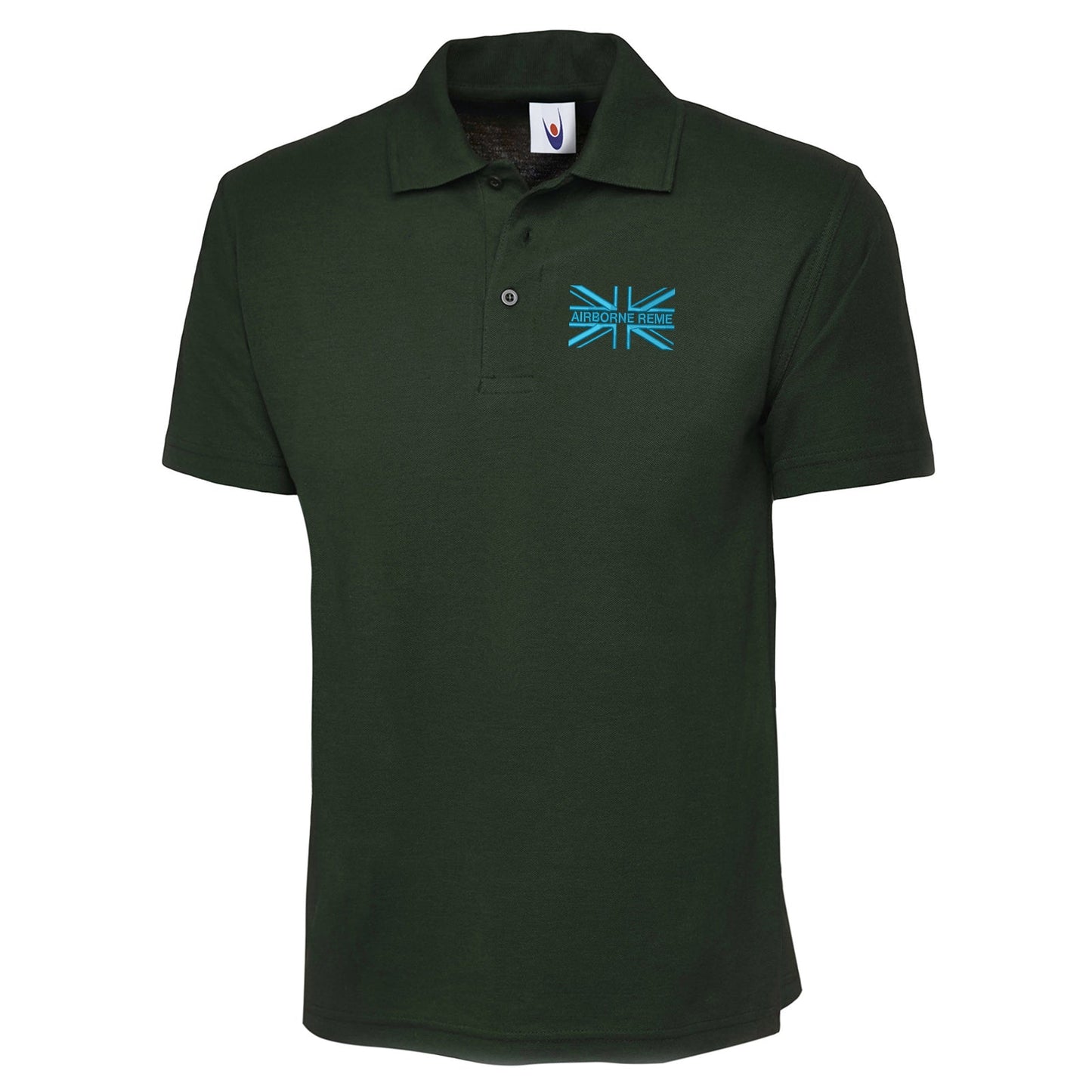 Airborne REME Union Jack Embroidered Classic Polo Shirt