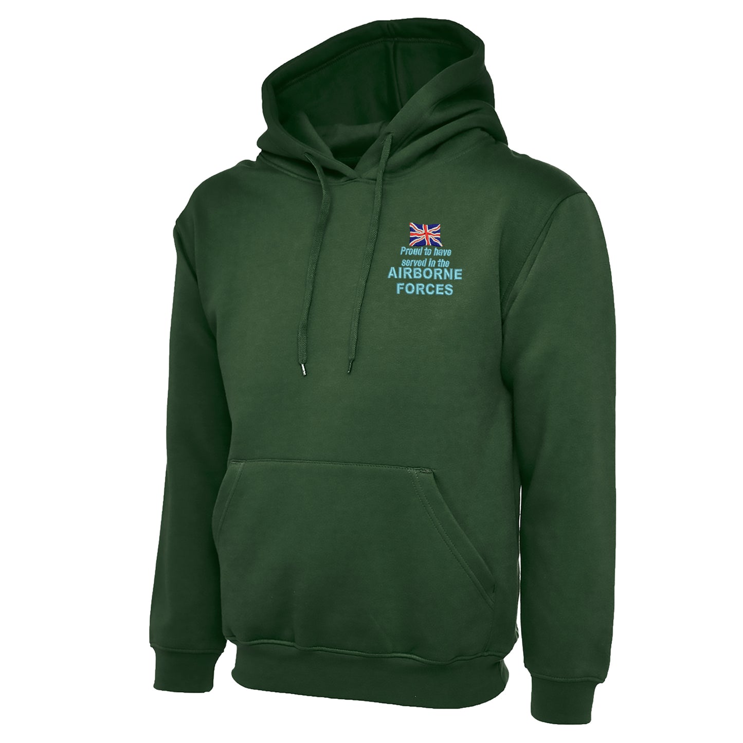 Proud to Have Served in The Airborne Forces Embroidered Classic Hoodie