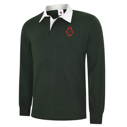 Radio Birdman Embroidered Long Sleeve Rugby Shirt