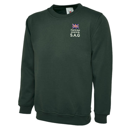 Proud to Have Served in The SAG Embroidered Classic Sweatshirt