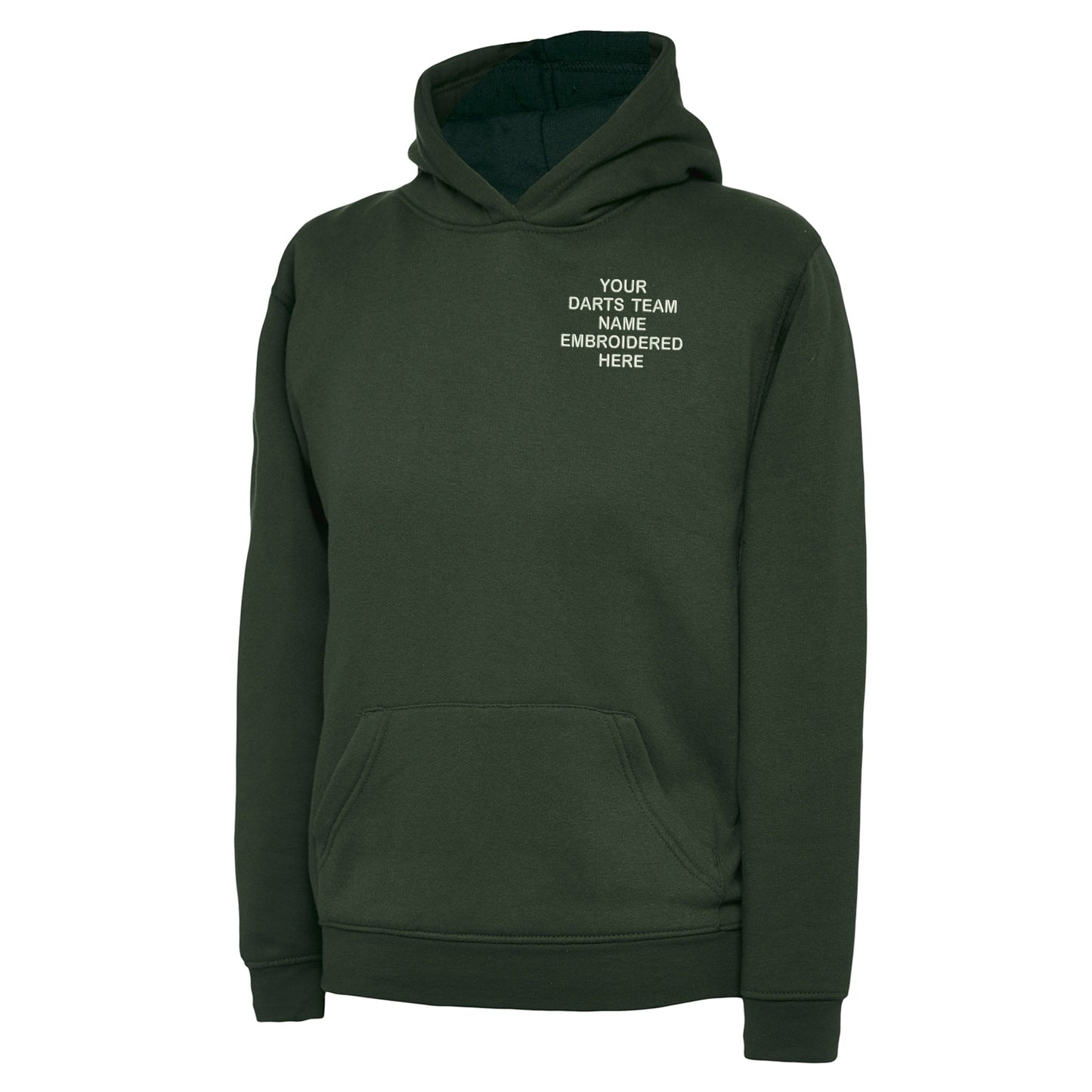 Personalised Darts Team Embroidered Children's Hoodie