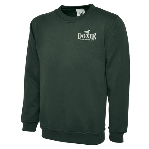 Doxie It's a Way of Life Embroidered Classic Sweatshirt