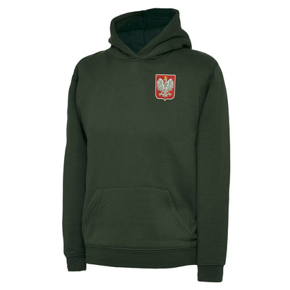 Retro Poland Embroidered Children's Hoodie