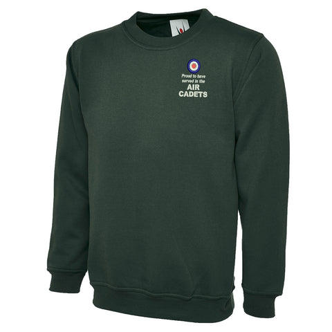 Proud to Have Served in The Air Cadets Embroidered Classic Sweatshirt