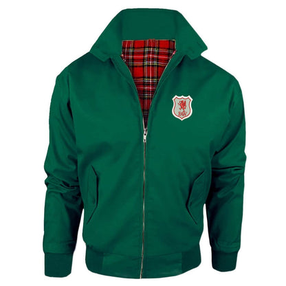 Retro Wales 1926 Embroidered Classic Harrington Jacket