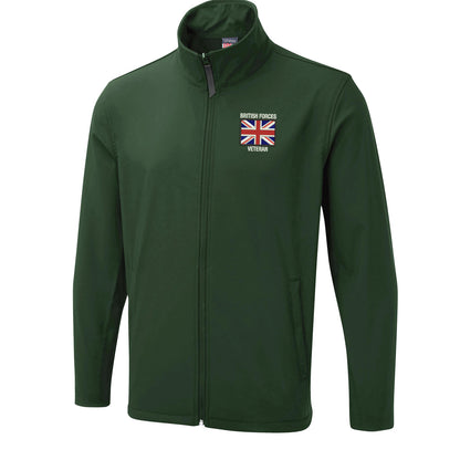 British Forces Veteran Embroidered Lightweight Soft Shell Jacket