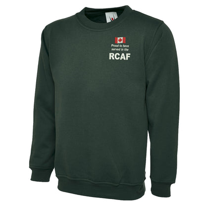 Proud to Have Served in The RCAF Embroidered Classic Sweatshirt