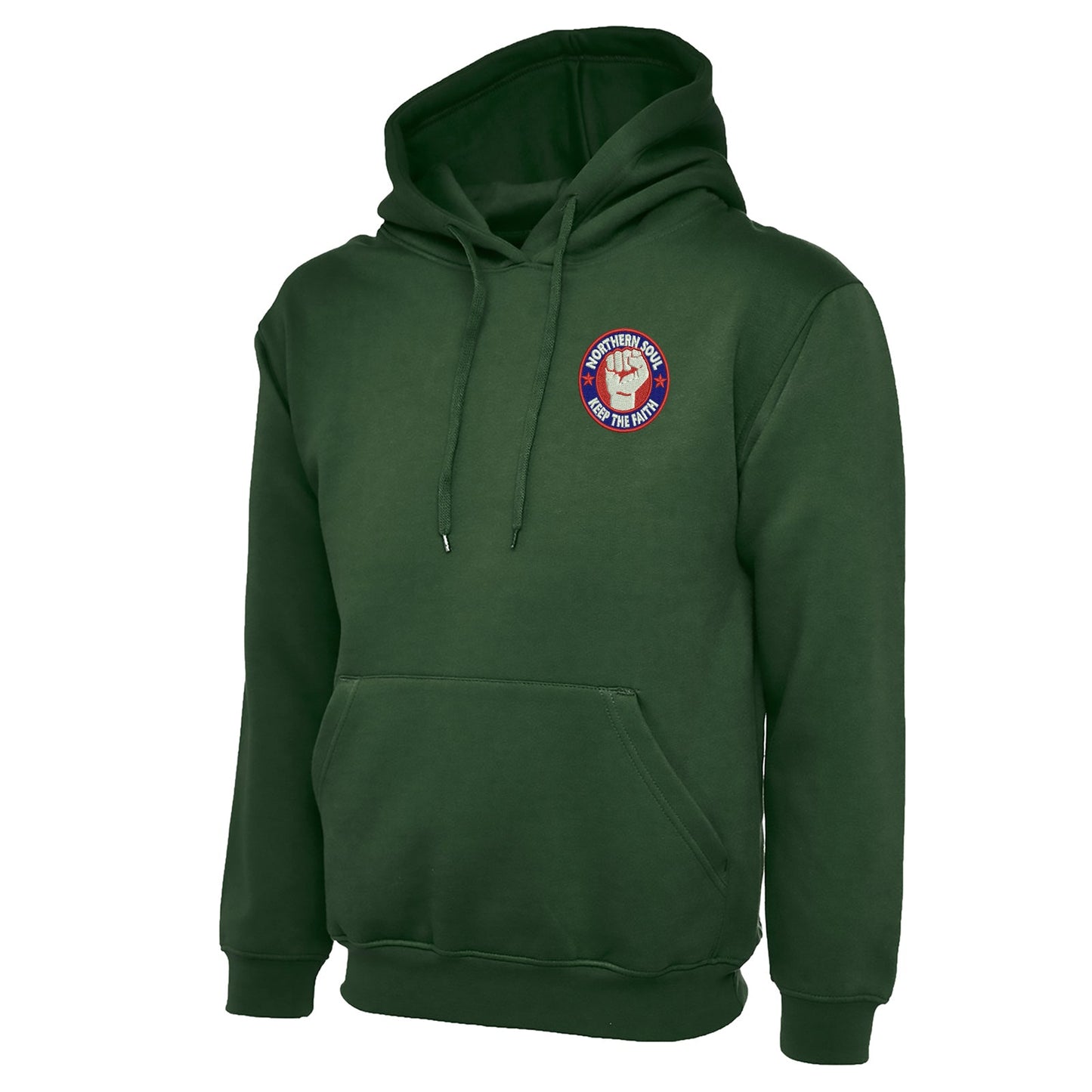 Northern Soul Keep The Faith Embroidered Classic Hoodie