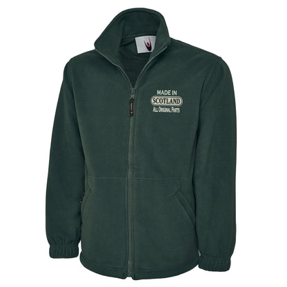 Made in Scotland All Original Parts Embroidered Premium Fleece Jacket