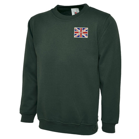 Bath Union Jack Embroidered Classic Sweatshirt