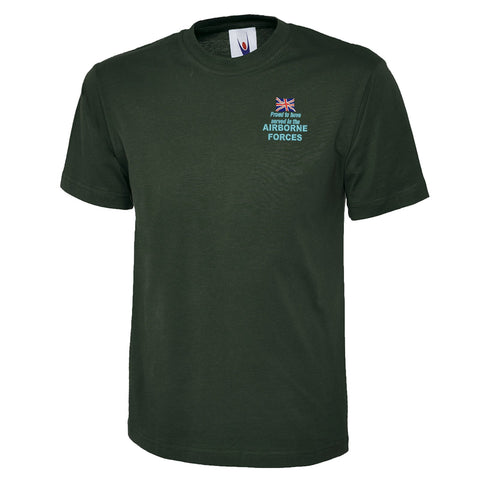 Proud to Have Served in The Airborne Forces Embroidered Classic T-Shirt