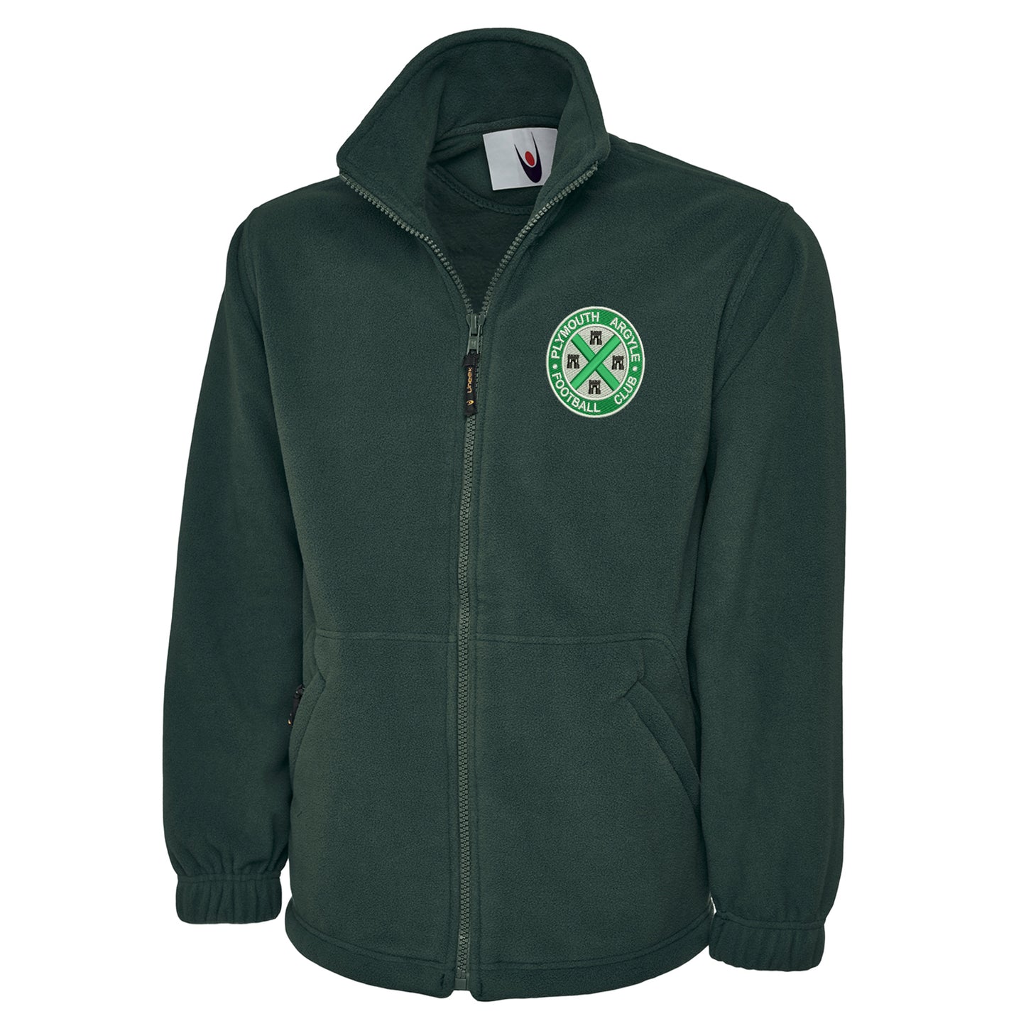 Retro Plymouth 1911 Embroidered Premium Fleece Jacket