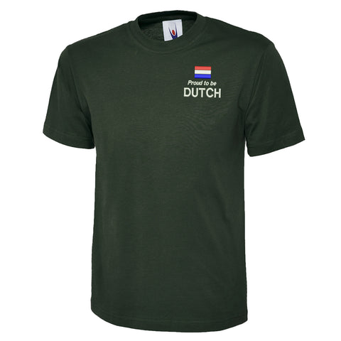 Proud to be Dutch Embroidered Classic T-Shirt