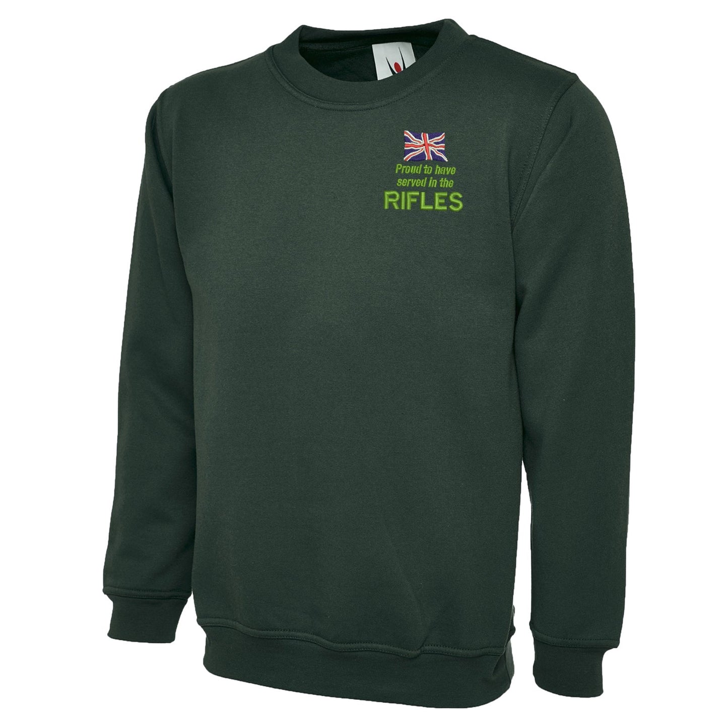 Proud to Have Served in The Rifles Embroidered Classic Sweatshirt