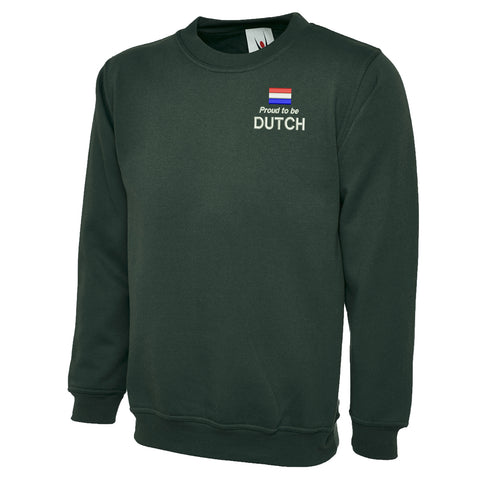 Proud to be Dutch Embroidered Classic Sweatshirt