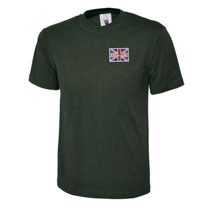 England Coloured Union Jack Embroidered Children's T-Shirt