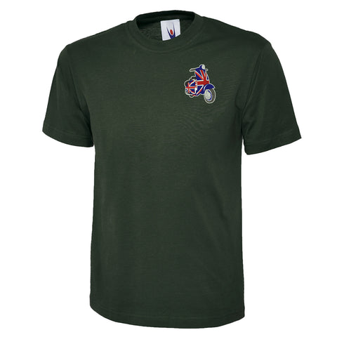 MOD Union Jack Scooter Embroidered Classic T-Shirt