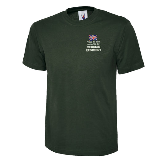 Proud to Have Served in The Mercian Regiment Embroidered Children's T-Shirt