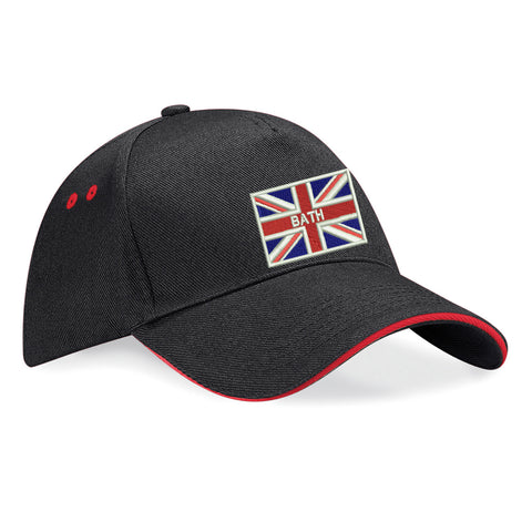 Bath Union Jack Embroidered Baseball Cap