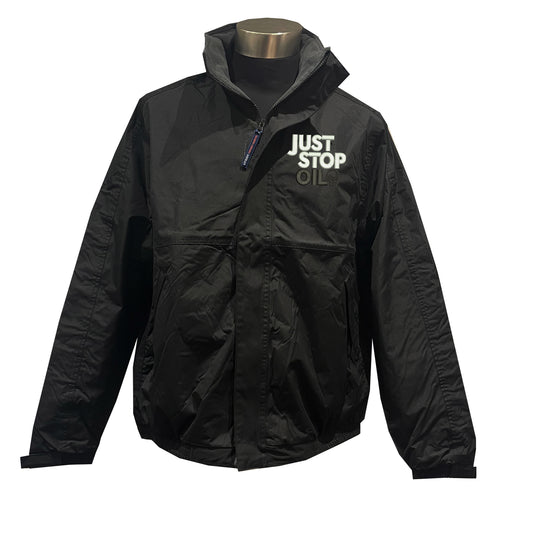 Just Stop Oil Embroidered Premium Outdoor Jacket