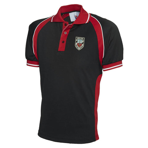 Retro Bath City Embroidered Polyester Sports Polo Shirt