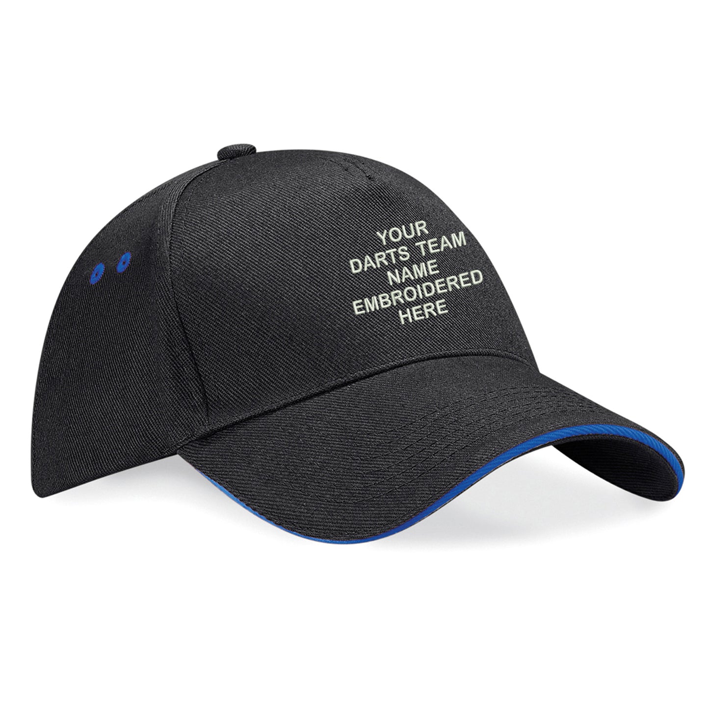 Personalised Darts Team Embroidered Baseball Cap