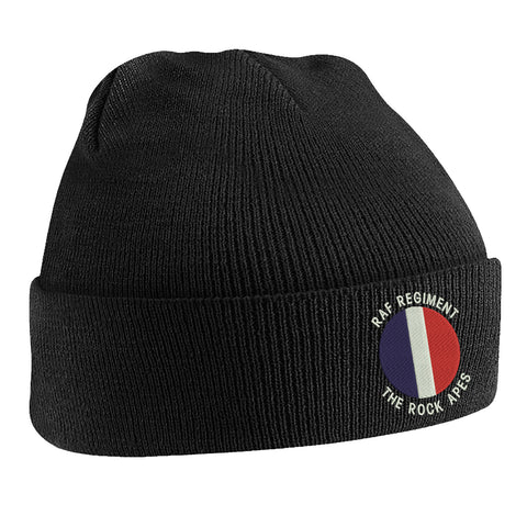 RAF Regiment The Rock Apes TRF Embroidered Beanie Hat