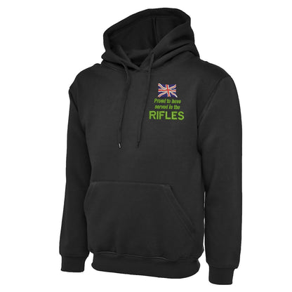 Proud to Have Served in The Rifles Embroidered Classic Hoodie