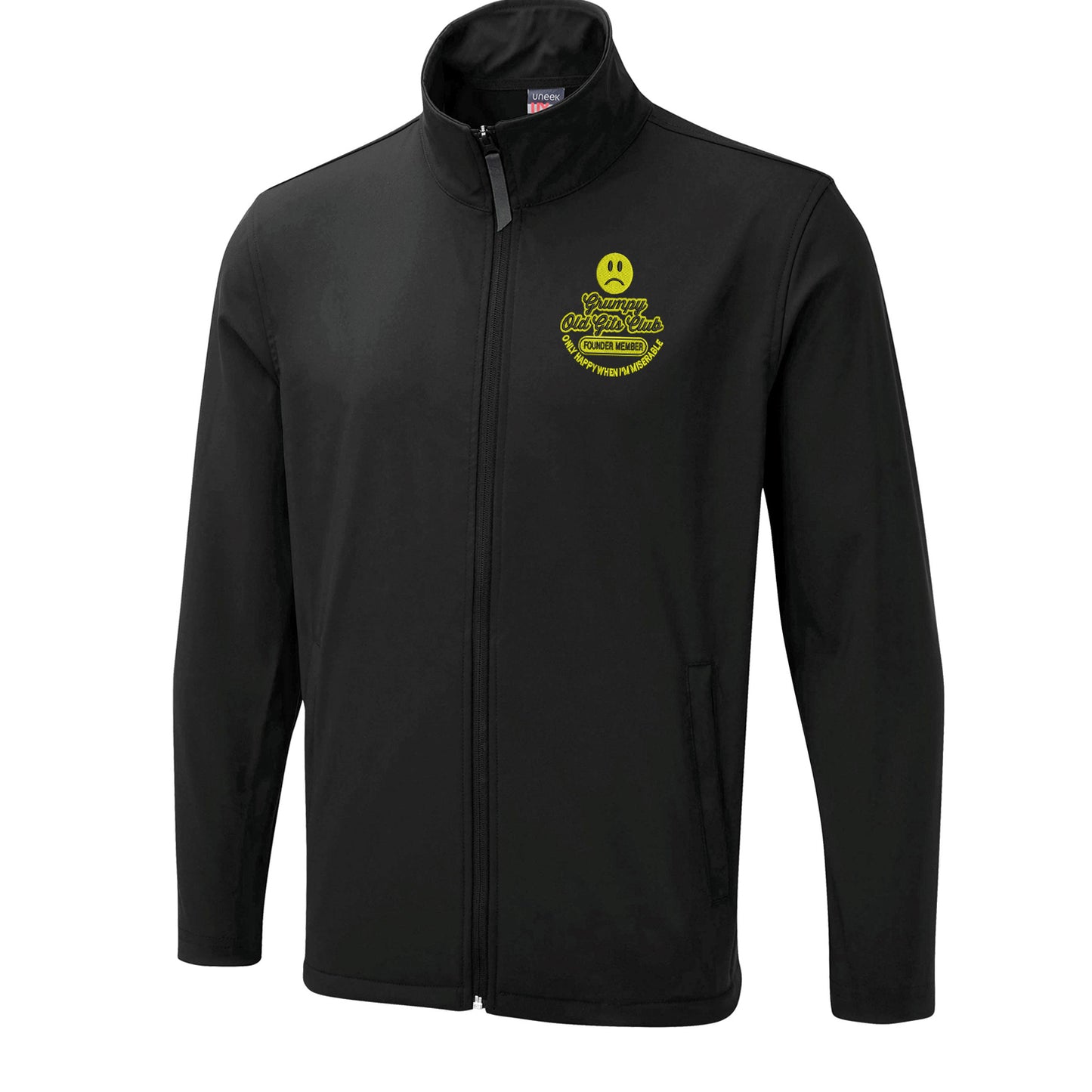 Grumpy Old Gits Club Founder Member Embroidered Lightweight Soft Shell Jacket