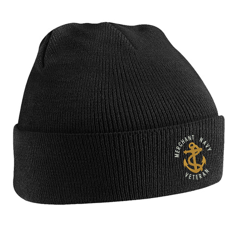 Royal Navy Veteran Anchor Beanie Hat