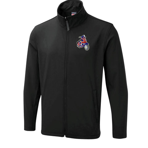 MOD Union Jack Scooter Embroidered Lightweight Soft Shell Jacket