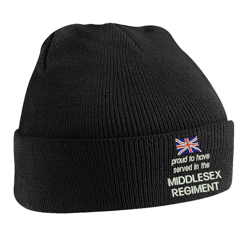 Proud to Have Served in The Middlesex Regiment Beanie Hat