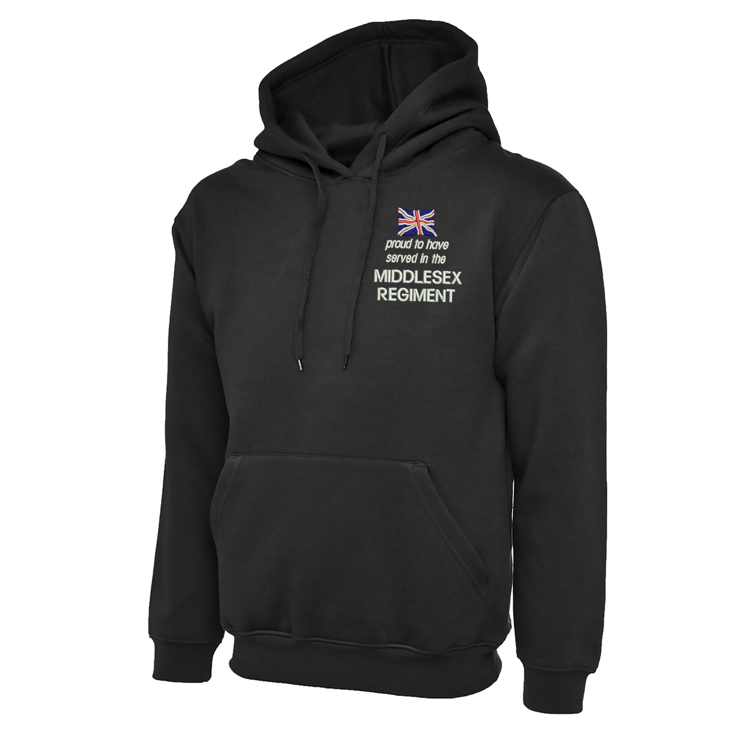 Proud to Have Served in The Middlesex Regiment Embroidered Classic Hoodie