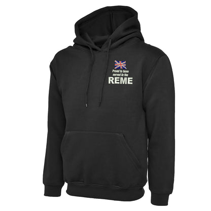 Proud to Have Served in The REME Embroidered Classic Hoodie